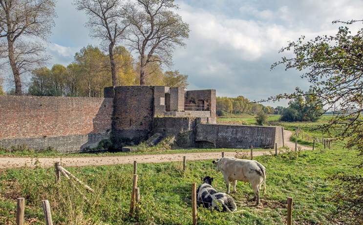 De wallen van Sluis, prachtige verdedigingsmuren van meer dan 600 jaar. 